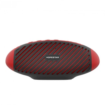 Портативная Bluetooth колонка Hopestar P5 AUX+MicroSD+USB 1200 mAh Black-Red (2_009739)