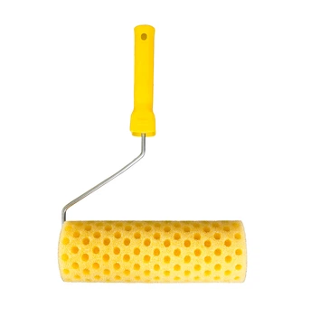 Валик структурный поролоновый горошек Mastertool 80/230 мм d 6 мм с ручкой 92-6204