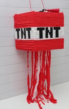 Пиньята ONEDAY DECOR Майнкрафт TNT, красная