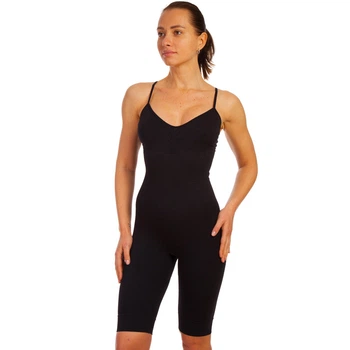 Комбидресс стягивающий корректирующий с эффектом пуш-ап SP-Sport Control Bodysuit ST-9163 (р-р 2XL-3XL, черный)