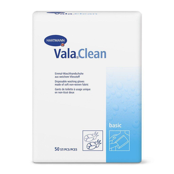 Одноразовые рукавички для мытья Vala®Clean basic, 50 шт/уп.