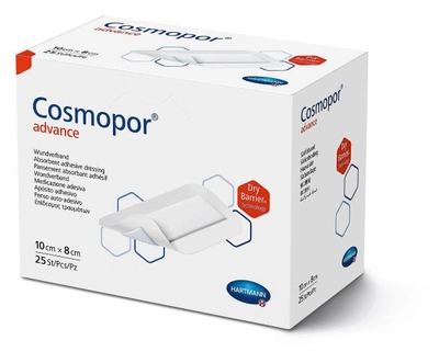 Пов'язка стиральна пластирна Cosmopor® advance 10см x 8см, 1 шт