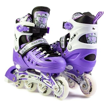 Детские раздвижные ролики 29-33 Scale Sports Violet с подсветкой переднего колеса