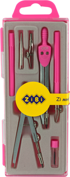 Готовальня ZiBi Basis 7 предметів Рожева (ZB.5306BS-10)
