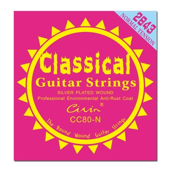 Струны классической гитары Civin CC80 N Classical Clear Nylon Normal Tension (Korea Imported)