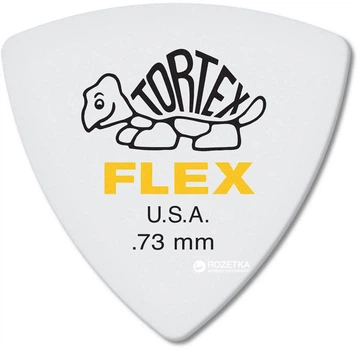 Медіатори Dunlop 456P.73 Tortex Flex Triangle Player's Pack 0.73 мм 6 шт.