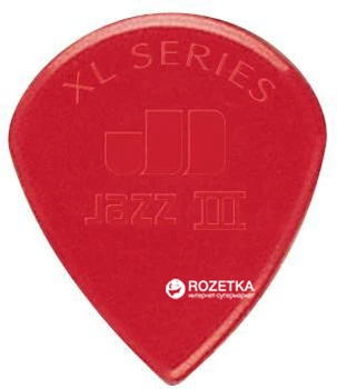 Медиаторы Dunlop 47PXLN Nylon Jazz III XL Red Nylon Player's Pack 1.38 мм 6 шт.
