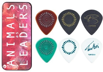 Медиаторы Dunlop AALPT01 Animals AS Leaders Pick Tin 6 шт.