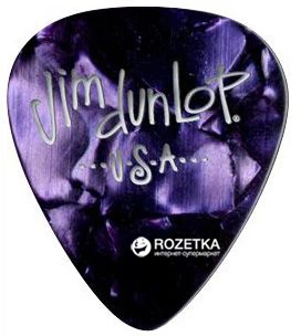 Медиаторы Dunlop 483P13MD Genuine Celluloid Purple Pearloid Medium 12 шт.