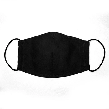 Дитяча маска захисна багаторазова Time Textile Чорна Чорний M020 Від 6 до 10 років