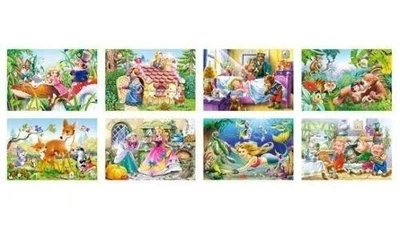 Пазлы Castorland Набор Сказки, 24 элементов 32 шт. в упаковке puzzle (A-02405-B)
