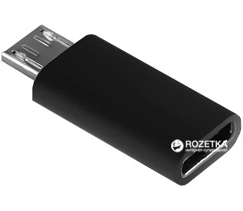 Адаптер Lapara LA-Male microUSB - Type-C Female Black (LA-MaleMicroUSB-TypeC-Female black)