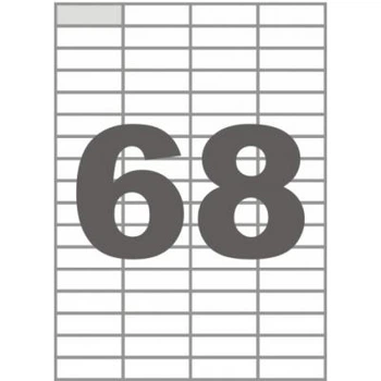 Этикетка самоклеящаяся Tama 48,5х16,9 (68 на листі) с/кл (100листів) (17798)