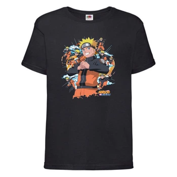 Футболка дитяча Наруто 055 (Naruto) чорна (NAR blc 055) 128 см
