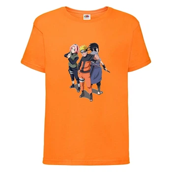 Футболка детская Наруто 053 (Naruto) оранжевая (NAR orn 053) 152 см