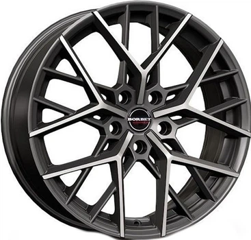 Borbet BY R19 W8 PCD5x112 ET35 DIA57.1 Titan Polished Matt