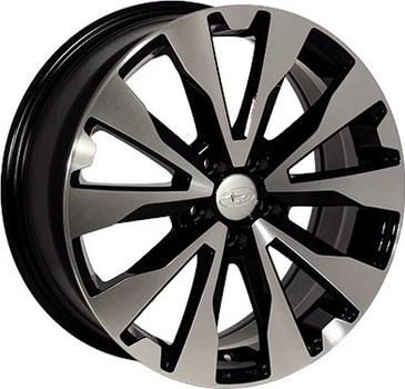 Replica 7727 BP Subaru R18 W7 PCD5x100 ET48 DIA56.1 Black Polished