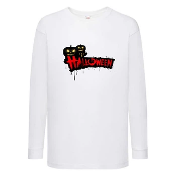 Лонгслив реглан Хелловин 0014 (Halloween) белый (HAL wh 0014) 104 см