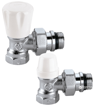 Комплект кранов радиаторных CALEFFI 1/2" угловой (411431)