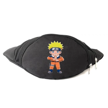 Сумка Бананка на пояс Наруто (Naruto-01) Cappuccino Toys чорна