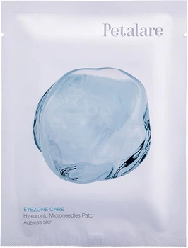 Патч з мікроголками з гіалуронової кислоти під очі омолоджувальні Petalare EyeZone 1 саше на 1 процедуру (8809408020045)