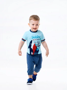 Бриджи для мальчика Smil 68 Синий меланж 112312
