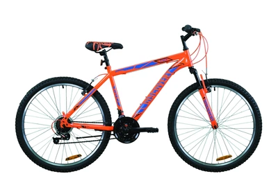 Велосипед горный 26" Discovery Rider 2020 рама 18" оранжево-синий на рост 160-175 см (OPS-DIS-26-320)