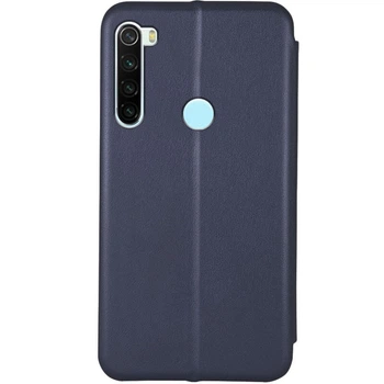 Кожаный чехол-книжка Classy для Xiaomi Redmi Note 8T Темно-синий Без бренда