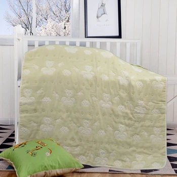 Покривало Home Line 137652 Ведмедик 110х110 Зелене (2600001376524)