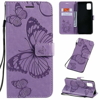 Чехол-книжка с рисунком UniCase Butterfly Pattern для Samsung Galaxy A51 (А515) - Purple