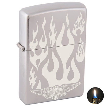 Zippo Satin Chrome сіра 205507 , запальничка сіра