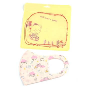 Дитяча багаторазова еластична захисна маска Baby Armor Mask з хмарами (MBAM4)