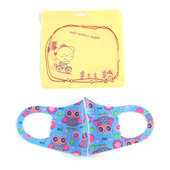 Дитяча багаторазова еластична захисна маска Baby Armor Mask з совами (MBAM1)