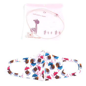 Дитяча багаторазова еластична захисна маска Baby Armor Mask з парасольками (MBAM7)