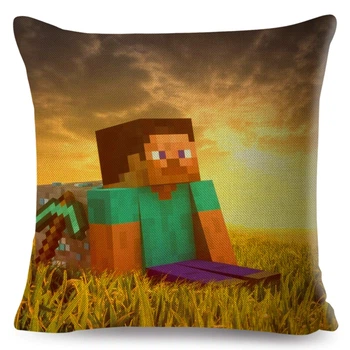 Декоративная подушка для геймера Generic Minecraft Майнкрафт, 45х45 см Принт 520