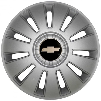 Автомобільні ковпаки Kenguru Rex Chevrolet R15 4 шт Сріблясті
