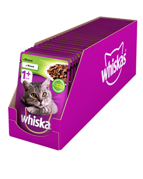 Влажный корм для котов Whiskas с ягненком в желе 100 г