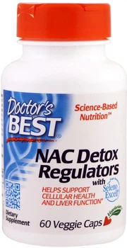 Цистеин Doctor's Best Seleno Excell NAC 60 гелевых капсул (753950002791)