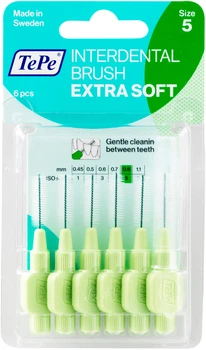 Набір щіток для міжзубних проміжків TePe Extra Soft 0.8 мм 6 шт. (122665)