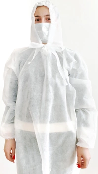 Одноразовий халат Come-for з капюшоном 10 шт. (2567930100104)