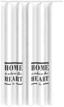 Шторка - занавеска для ванной Trento Home Heart белый (46404)