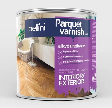 Лак паркетный алкидно-уретановый BELLINI 2.5 л