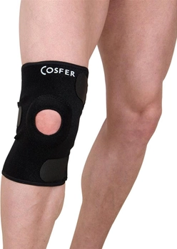 Неопреновый бандаж на колено Cosfer с открытой серединой регулируемый 1 шт (CSF9852001)