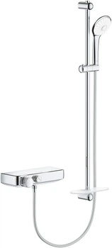 Смеситель для душа GROHE GRT SmartControl с душевым гарнитуром Euphoria 110 Massage и душевой штангой 900 мм 34721000