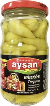 Перець гострий консервований Aysan Біберіє 370 г (8694205011033)