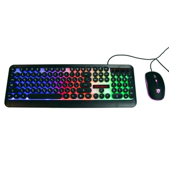 Клавіатура для ігр з RGB-підсвіткою + мишка HK3970, ігровий набір (VS7003633)