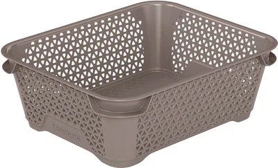 Ящик для зберігання Keeeper Mini Basket А-6 16 x 8 x 20 см Сіро-коричневий (373.3kee-сіро-коричневий)