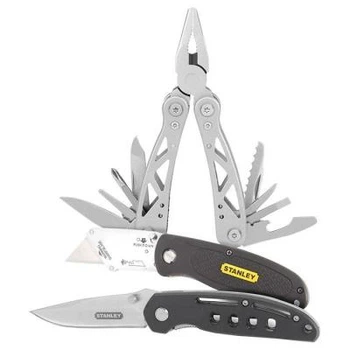 Мультитул Stanley 12 в 1 + скалдний ніж + висувний ніж (STHT0-71029)
