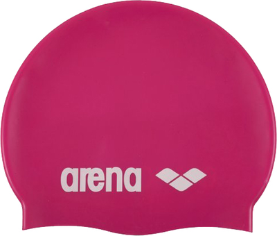 Шапочка для плавання Arena Classic Silicone 91662-091 Fuchsia White (3468333887458)