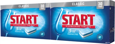 Таблетки для посудомийної машини Start Classic 30 шт + 30 шт (4820207100190)